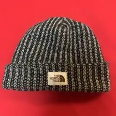 THE NORTH FACE ニット帽 ビーニー ブラック×ホワイトのサムネイル