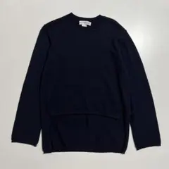 COMME des GARÇONS SHIRT 長袖ニット ウール ネイビー Sのサムネイル