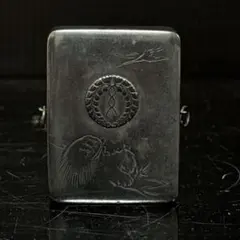 銀製シガレットケース 菊図 美正作 骨董 アンティーク R1483K3 - メルカリ