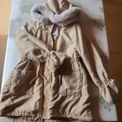 訳あり新品axes femme フード付きベージュモッズコート