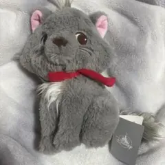 ベルリオーズ　ぬいぐるみ　ディズニーストア タグ付き