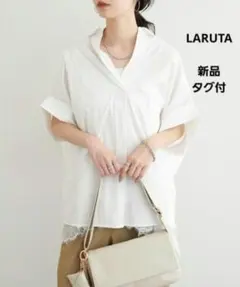 LARUTA ラルータ ドルマンスキッパーシャツ ブラウス オーバー