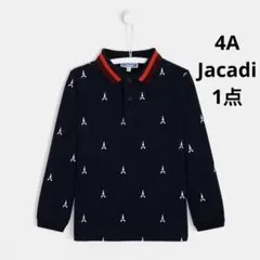 新品　Jacadi 長袖ポロシャツ エッフェル塔柄 4A