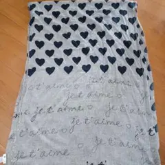 訳あり　CITRUS ハート柄 大判ストール　刺繍&プリント&スパンコールのサムネイル