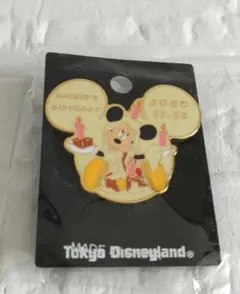 東京ディズニーランド　ミッキー　バースデーピンバッジ　11,180個限定