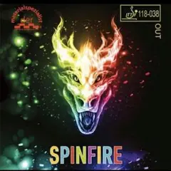 卓球ラバー 表　ソフト SPINFIRE スピンファイア　1.8MM　青　カラー