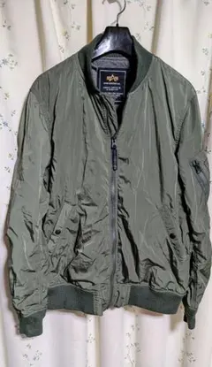 ALPHAIndustries　MA-1ジャケット ミリタリーオリーブグリーンL