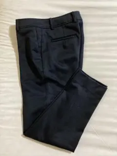 オリヒカ 洗える 蓄熱保温 静電気軽減 ヘリンボーン パンツ　紺