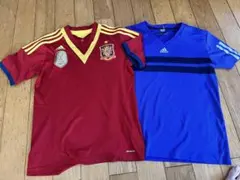 150cm addidas スポーツ用Tシャツ2点セット
