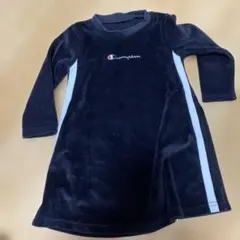 お値下げ　Champion ブラック 長袖ワンピース