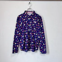 【極美品】Fairy Powder フェアリーパウダー 総柄 長袖ポロシャツ 4