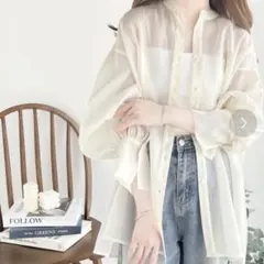 極美品◆classicalelf　前後2wayシャイニーシアーシャツ