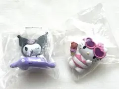 サンリオキャラクターズ みんなでプールフィギュア　キティ・クロミ