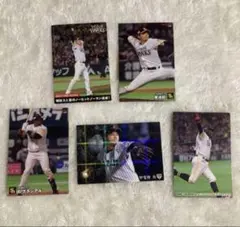 プロ野球チップス　カード　2022カルビー　トレーディングカード　5枚セットのサムネイル