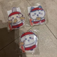 ちいかわ　ちいかわ焼き　店員さんなおみやげマグネット　ハチワレ　うさぎ　3点
