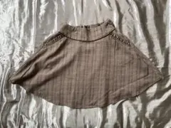 MAJESTIC LEGON ブラウン系チェック フレアスカート