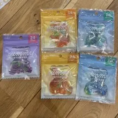 グミ　フレークシール　ぷっくりキャンディ　5個セット