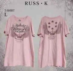 RUSS・K 半袖Tシャツ ピンク Lサイズのサムネイル