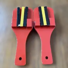 木製おもちゃ 赤 黒 黄色 - メルカリ