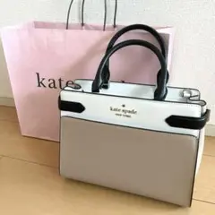 【未使用級極美品】kate spade ベージュ トートバッグ ケイトスペード 新品 キャンバストートバッグ ベージュ - メルカリ