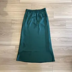 【green label reraxing】 サテンナロースカート