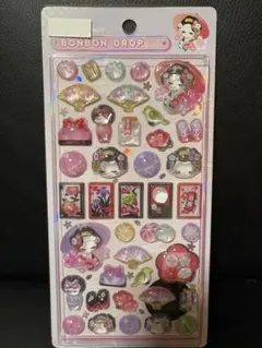 ボンボンドロップシール 和柄 舞妓 正規品