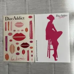 クリスチャンディオール、非売品シール(葉書サイズ)とカード