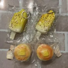 アイスキャンディー＆パンケーキキーホルダーセット スクイーズ