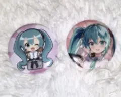 初音ミク 16th 関西エンジョイ ラッキー缶バッジ 2個セット