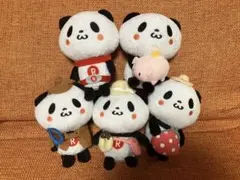 楽天　お買いものパンダ　ぬいぐるみ　5体セットのサムネイル