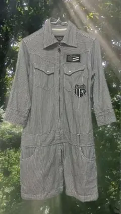 PASSION GIRL ワンピース　M 　ヒッコリー デニム