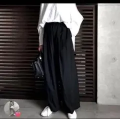 ENFOLD アンバランスパンツ 36黒24AW UNBALANCE PANTS - メルカリ