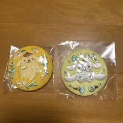 サンリオ 刺繍缶バッジ ポムポムプリン シナモロール 2個セット