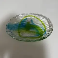 新品・未使用品★琉球ガラス　琉球ガラス村　青