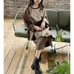 MURUA ジオメトリックニットベスト タグ付き