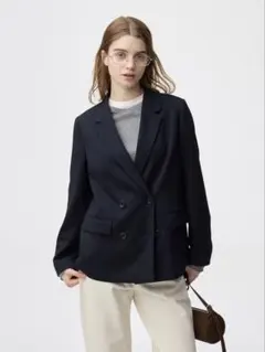 未使用GU ダブルブレストジャケット“ネイビー”XL