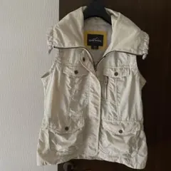 Eddie Bauer ノースリーブジャケット ベスト アイボリーのサムネイル