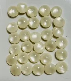 クリーム色 プラスチック スナップボタン 約30個