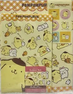 2013年製当時物　ポムポムプリン レターセット 便箋 封筒 シール サンリオ