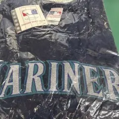 シアトル マリナーズ USA製 Tシャツ L デッドストック ネイビー 未開封のサムネイル