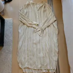 CREDONA ストライプ シャツワンピース