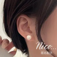 パール　淡水パール　一粒　フェイクパール　卒業式　シンプル　イヤリング　6ｍｍ