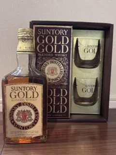 1960年代　サントリー　ゴールドウィスキーBLENDED WHISKY セットのサムネイル