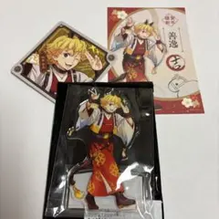 鬼滅の刃 我妻善逸 アクスタ ポストカード コースター