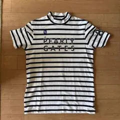 PEARLY GATES 半袖モックネック ボーダー ゴルフウェア 5