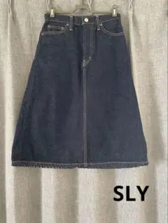SLY デニムロングスカート 台形スカート