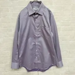 D'URBAN パープル ドット柄　ワイシャツ 38-80 メンズ　紳士のサムネイル