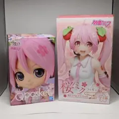 【美品・箱あり】桜ミク フィギュア 2点セット