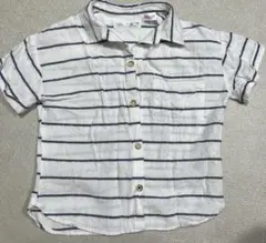 ZARA ストライプ 半袖シャツ 104cm 3-4歳