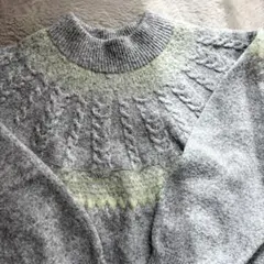 ハイネックニット グリーン